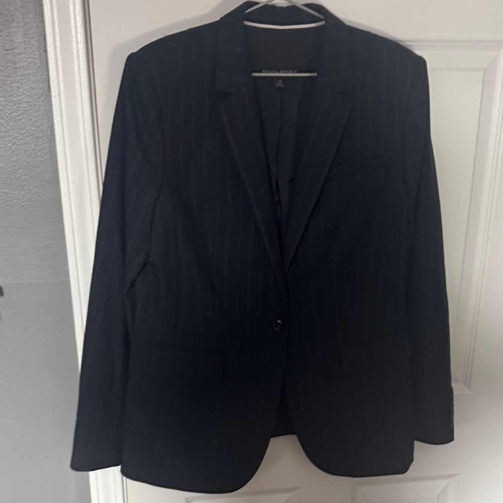Banana Republic Dark Pinstripe Blazer